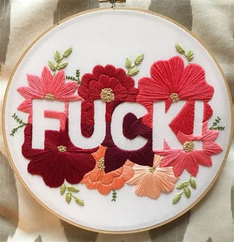 Funny Embroidery Patterns – Vulgar Hand Embroidery.